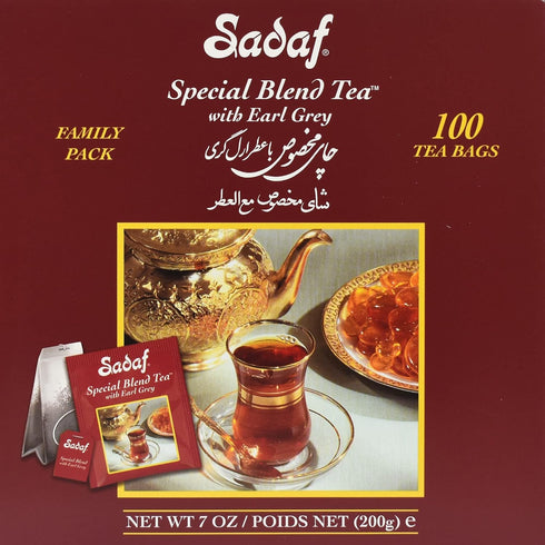 Sadaf Earl Grey Tea Bags | Special Blend Earl Grey Ceylon Black