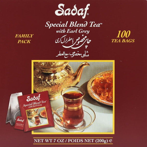 Sadaf Earl Grey Tea Bags | Special Blend Earl Grey Ceylon Black
