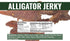 2.5 Slate Belt Smokehouse Alligator Jerky for Humans, Gator Jerky, Alligator Meat Jerky Ounce