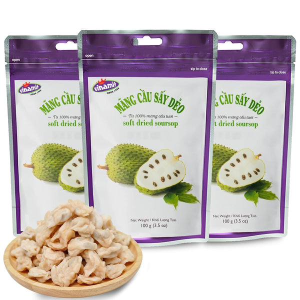 Vinamit Soft Dried Soursop Fruit | The Product Contains Seeds | Pack