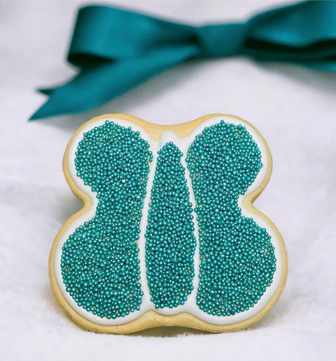 Sweet Evas SHIMMER METALLIC TEAL NONPAREILS- Dairy Free, Gluten Free, Egg Free, Vegan, Soy Free, Nuts Free, Kosher