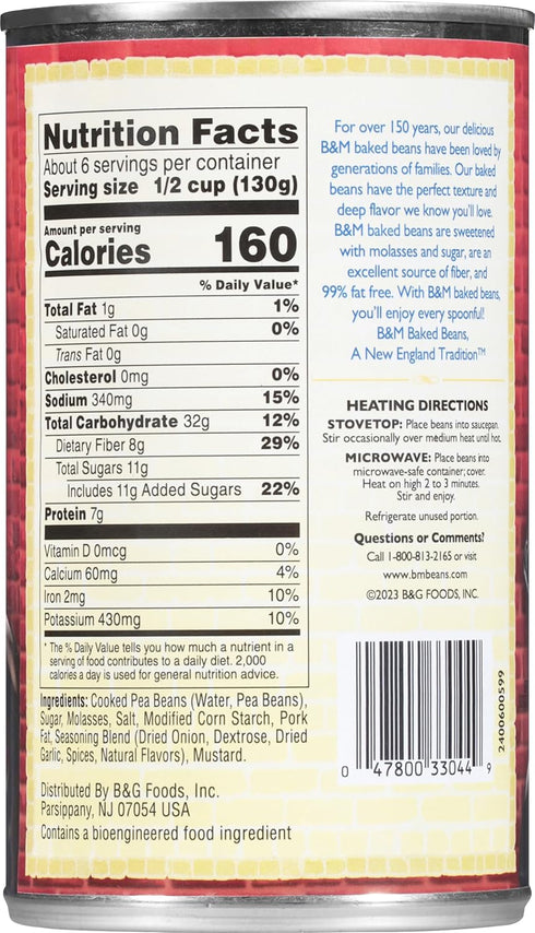 B&M 28 Baked Beans, Original Flavor, Ounce Can