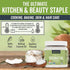 Viva Naturals Refined Coconut Oil, 16 Fl Oz Expeller-Pressed Organic Oil for Cooking and Baking