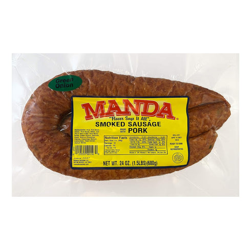 Creole Foods Manda Green Onion Sausage 24oz