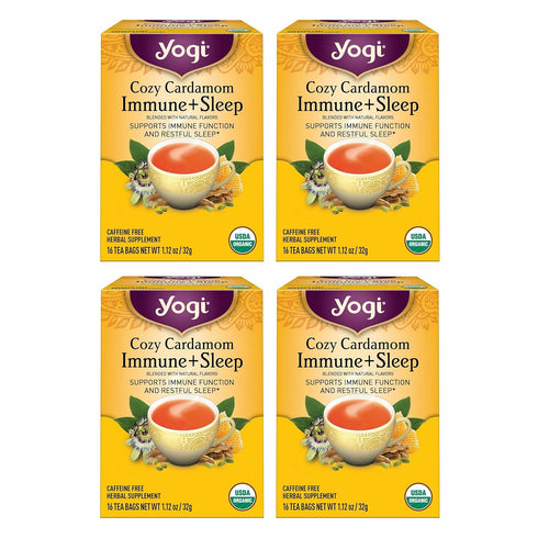 Yogi Tea Cozy Cardamom Immune & Sleep - Organic Herbal Tea for