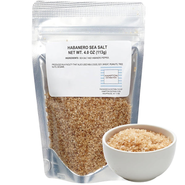Habanero Sea Salt, 4 Ounce Resealable Bag, Hampton Distribution