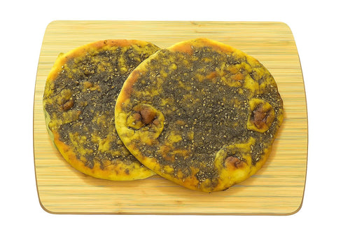 Generic 2pcs, 12oz, 340g (Pack 3) Phoenicia Fresh Zaatar Bread Baked With Thyme & sesame, Large