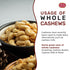 Spicy World 2 (32oz) Raw Cashews Whole Pound - Non-GMO, Unsalted, Natural & Pure Whole Cashews - Great for Pesto