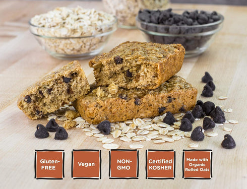 Pack 12 Bobo's Chocolate Chip Oat Bars, Gluten Free, Non-GMO, Whole Grain Oats, of | Snack Bars | On-the-Go | Made