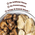 8.82 Oz, 250 VIGOROUS MOUNTAINS Mushroom Chips Veggie Snacks, Dried Shiitake and King Oyster Good Salted Crisp Mix