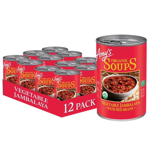 Amy's Soup, Organic Vegetable Jambalaya, 14.2 Oz, Pack of 12