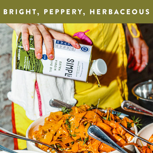 100% 16.9 OZ SIMPLi Greek Extra Virgin Olive Oil, Olive Oil Extra Virgin Cold Pressed from Koroneiki Olives, Single