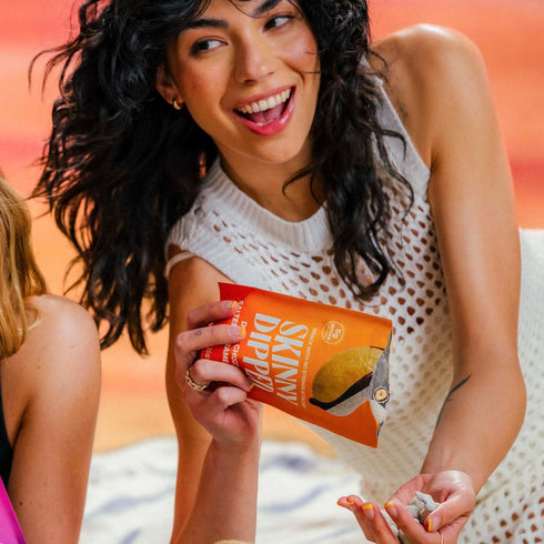 3.5oz Pack 5 SkinnyDipped Salted Caramel Cashews, Healthy Snack, Plant Protein, Gluten Free, Resealable Bags
