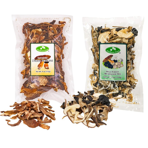 Mushroom House Dried Porcini & Wild Forest Blend Mushrooms, 4 oz