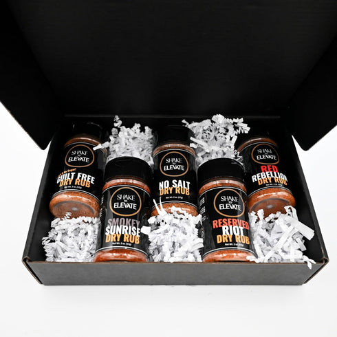 Shake to Elevate - No Salt BBQ Dry Rub Collection Seasoning Gift