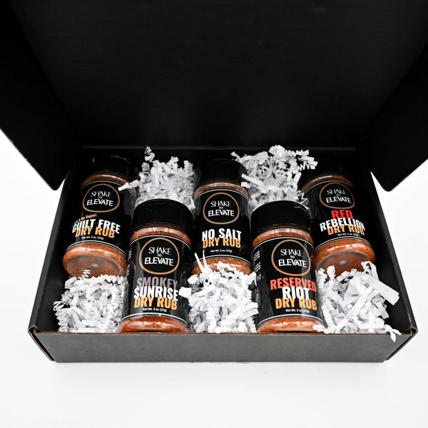 Shake to Elevate - No Salt BBQ Dry Rub Collection Seasoning Gift
