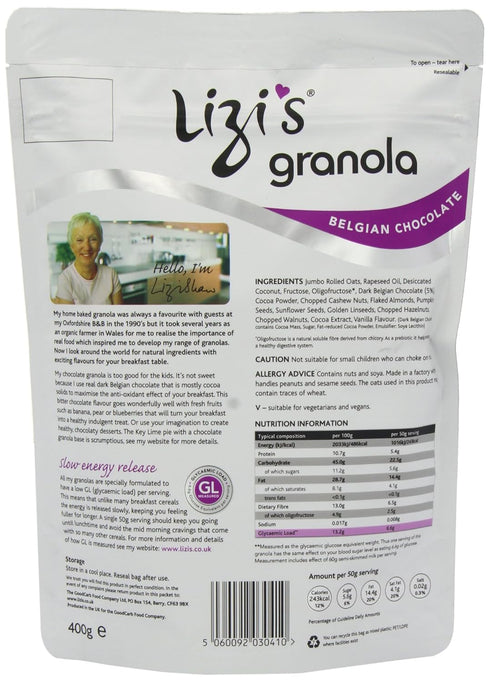 Lizi's 400 Belgian Chocolate Cereal g