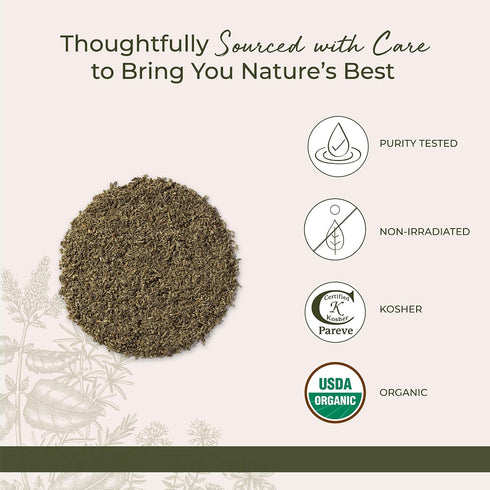 1 lb Starwest Botanicals Organic Dried Thyme Leaves - Seasoning Spice for Cooking, Loose Leaf Herb for Tea, Cut