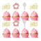 Gyufise 24 Pack Sweet Home Cupcake Toppers Glitter key Housewarming Cupcake Picks