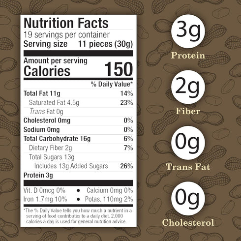 20 Oz 1.25 (Pack 1) Virginia Diner Natural Virginia Dark Chocolatey Covered Peanuts, Gourmet Gift Tin, Pound of Double