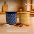 12 oz SAL MARINA | Ceramic Container - For Salt or Spices - Kitchen Decor - Handcrafted Ceramic Jars With Sealing Lids