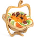 3 1 Gift Basket Dried Fruit by It's Delish in Wooden Apple Basket - Healthy Gourmet Snack Box - Variety Snacks