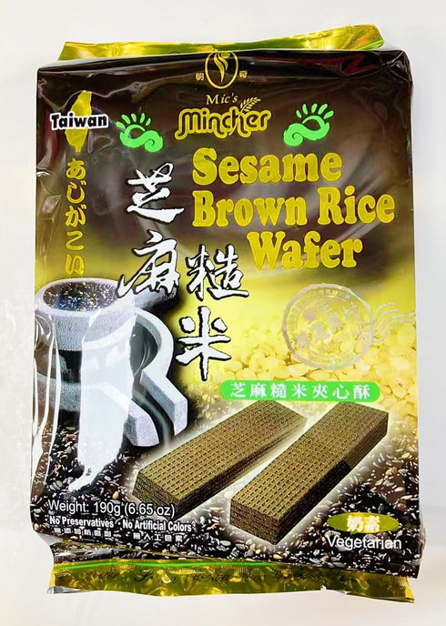Generic 6.65 oz,2 Pack Mic's Sesame Brown Rice Wafer, Vegetarian Snack