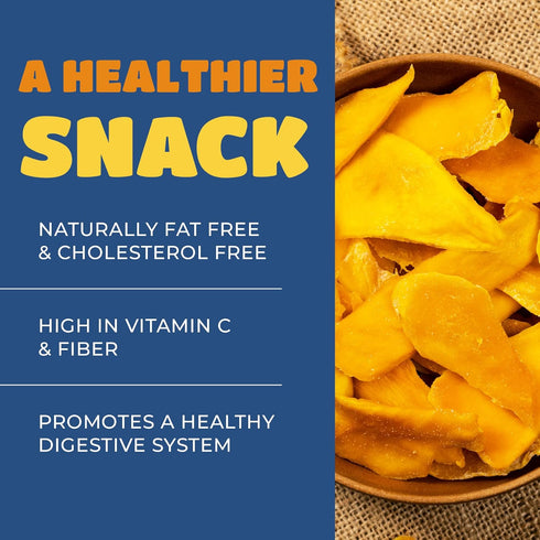 Paradise Valley 8 oz. 6 Pack) Dried Mango Slices - Delicious Texture Soft & Juicy Low Sugar Added Dried Mango