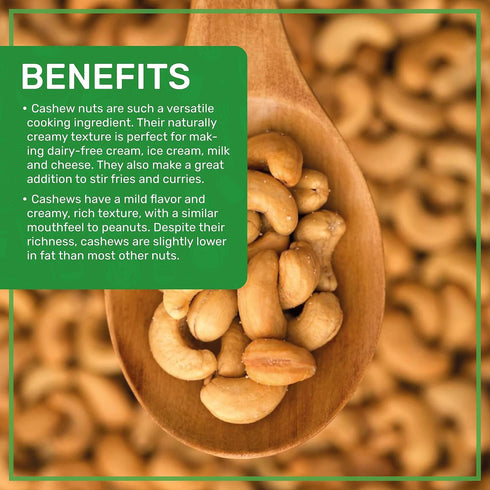2 Jiva Organics Raw Organic Cashews (Whole) Pound Bag
