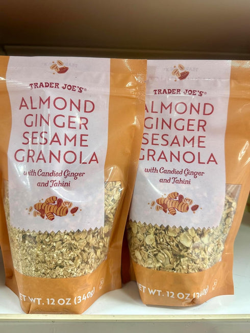 Generic 12 Oz Trader Joe's Almond Ginger Sesame Granola with Candied Ginger and Tahini, Gluten Free