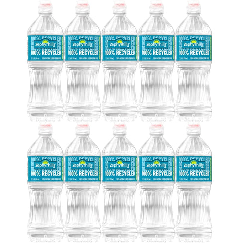 Generic Zephyrhill 100% Natural Spring Water, 23.7 fl oz (10-Pack) Pure, Refreshing Hydration