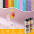 5oz Sujoygar Pink Saning Sugar Sprinkles, Edible Pink Sugar Crystals for Cocktails, Cake Sprinkles for Chocolate Ice