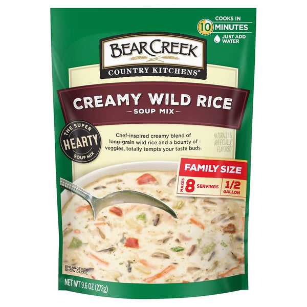 Bear Creek Soup Mix, Creamy Wild Rice, 9.6 Ounce (Pack of 6)