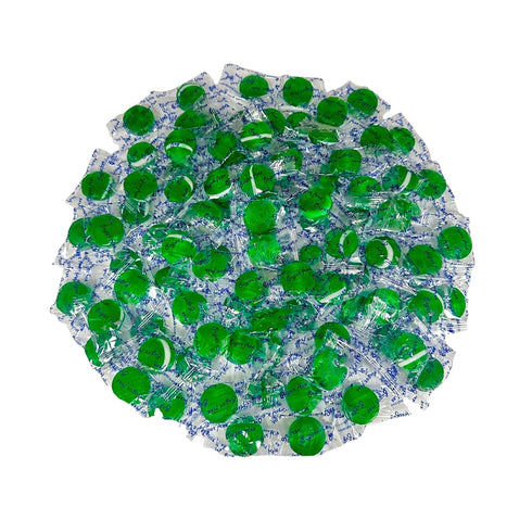 1 LB (16-Oz) Premium Sugar Free Green Apple Buttons Hard Candy Bag Individually Wrapped Sugarless Candies, Perfect