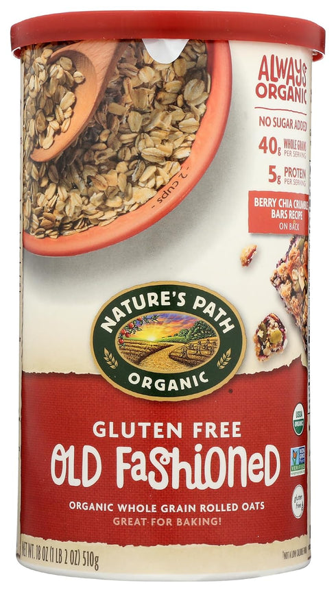 Nature's Path,Gluten Free Old Fashioned Oatmeal, 18 Ounce