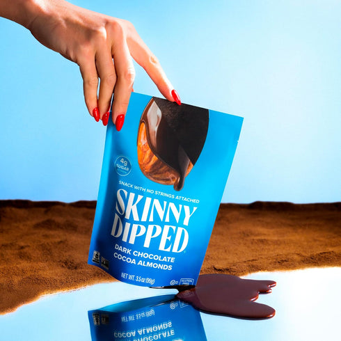 Pack, 1.2 (Pack 15) SkinnyDipped Snack Attack Almond Variety Chocolate Covered Almonds, Low Sugar, Gluten Free, Healthy