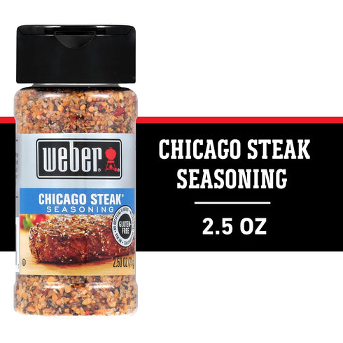 2.5 Weber Chicago Steak Seasoning, Ounce Shaker