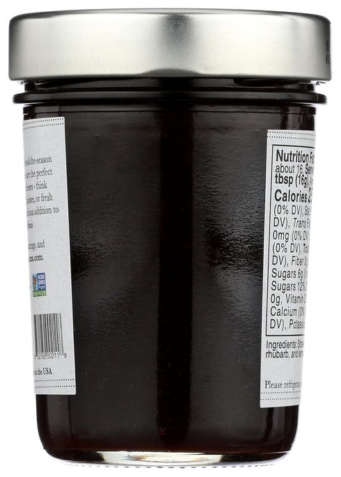 8.75 Bonnie's Jams, Strawberry Rhubarb Jam, Ounce