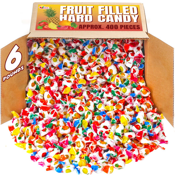 Assorted Fruit-Filled Hard Candy - 6 Pounds - Classic Bon Bons -