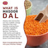 Spicy World 8 (128oz) Masoor Dal Pound Bag - Red Lentils Split - All Natural