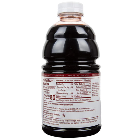 32oz Cherry Bay Orchards Tart Cherry Concentrate - Natural Juice to Promote Healthy Sleep, Bottle