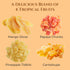 3 Lbs Tropical Fruit Mix, Natural Mango Slices, Papaya Chunks, Pineapple Tidbits & Cantaloupe in Resealable Bag