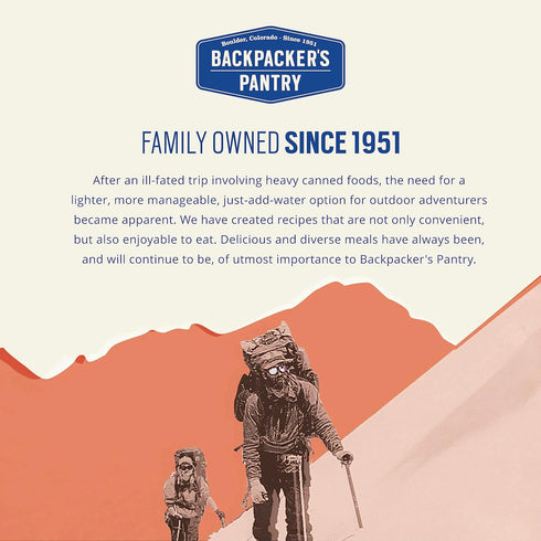 Backpacker's Backpacking 16 6 Count Pantry Granola with Blueberries Almonds & Milk - Freeze Dried & Camping Food