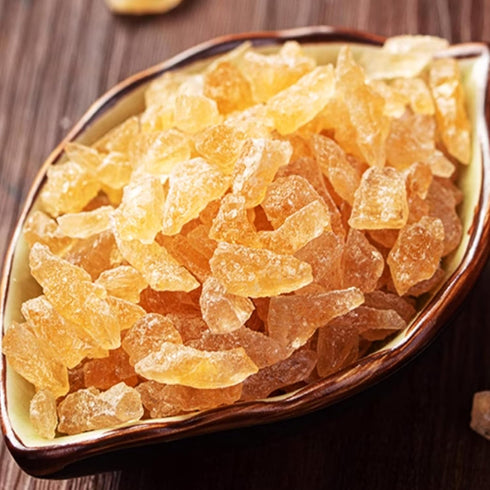 MOORCHOCO 14.1oz) Yellow Rock Sugar for Pho, Medium-Sized (Medium sized particles
