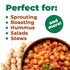 Del Colle 1.1 LB (500 Hummus, (Pack 1) Sicilian Chickpeas, g) Italian Ceci Garbanzo Beans. Perfect for Pasta, Soup