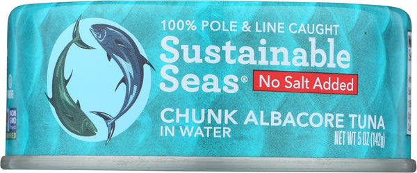 Sustainable Seas , Tuna Chunky Albacore In Water, 5 Ounce