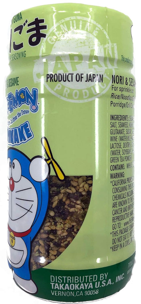 Doraemon Furikake Rice Seasoning, Nori Goma (Seaweed Sesame), 2.1 Ounce