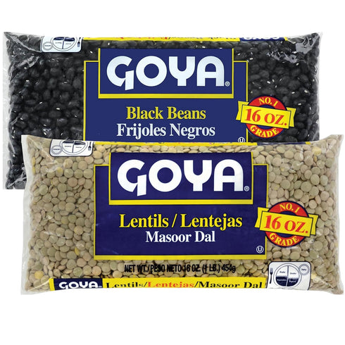 Goya Dry Beans Variety Pack, 1 Bag Black Beans & 1 Bag