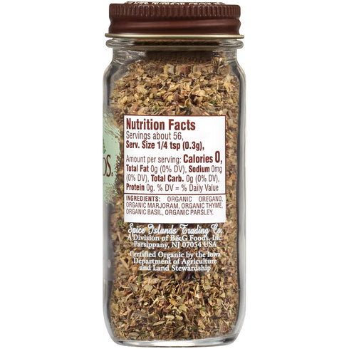 Spice Islands Organic Italian Seasoning, 0.6 Ounce