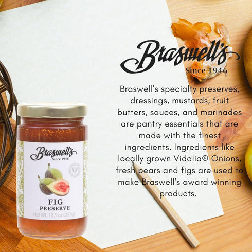 10.5 OZ (Pack 2) Braswell's Pure Fig Preserves